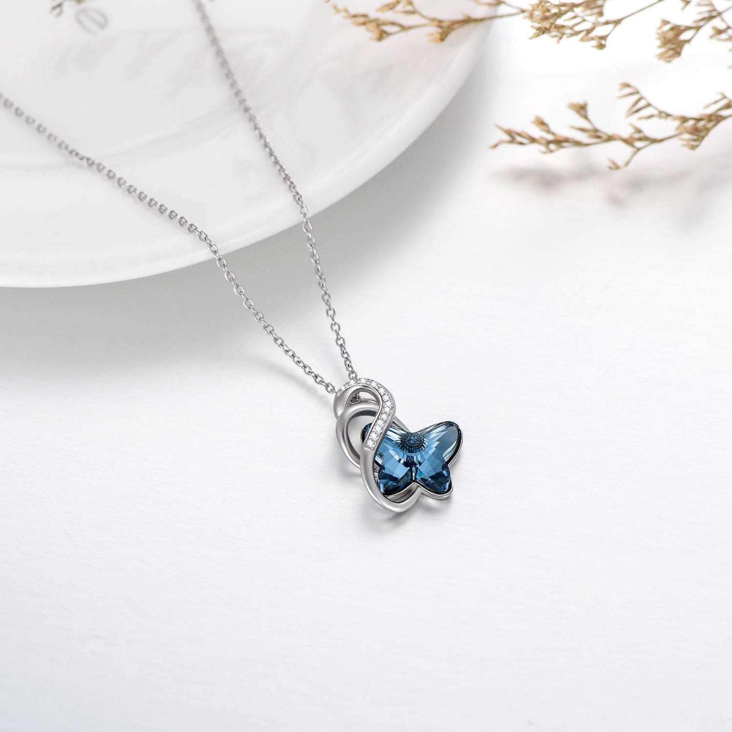 Infinity Butterfly Necklace