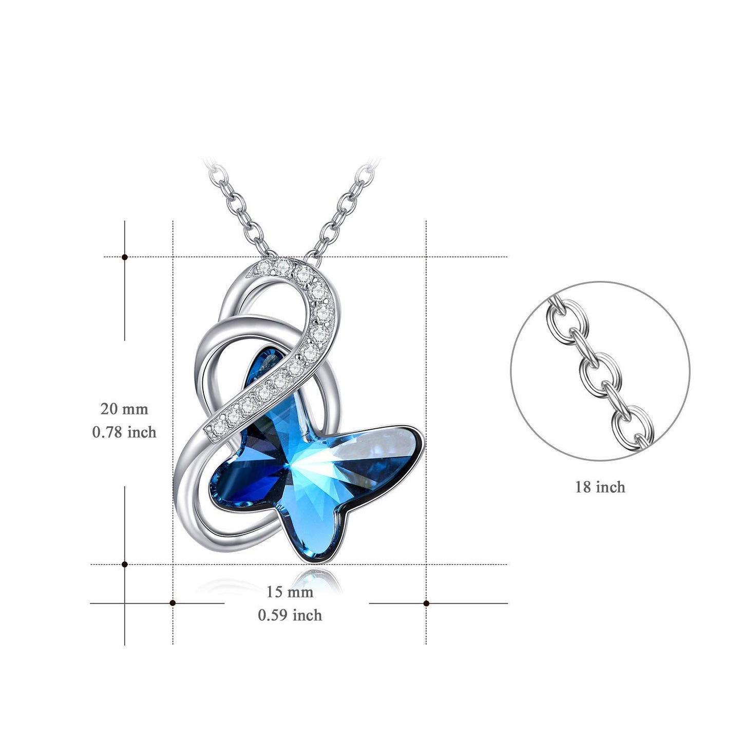 Infinity Butterfly Necklace