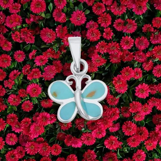 Turquoise Butterfly Pendant