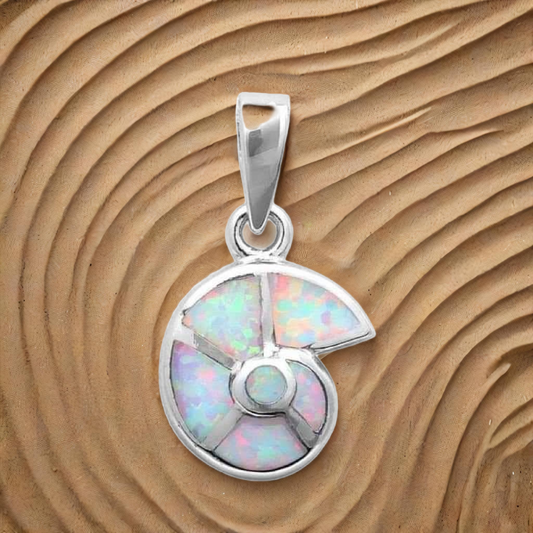 Opal Sea Shell Charm